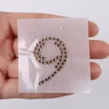 Parche de pedreria con numero 9 brillante termoadhesivo para ropa decoracion DIY moda - Número 9