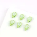 Green lollipop alloy beads variant, enamel candy loose charms for DIY jewelry making and bracelets. - Green and Blue Embroidery (03)