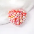 Acrylic two-tone cream AB color round beads for DIY phone chain jewelry making accessories - Color 09 Style