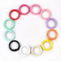 Juego de anillas de resorte de 23mm en colores caramelo pintadas para llaveros DIY - Colores Mezclados (10 Piezas)