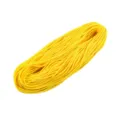 Nahaufnahme der geflochtenen Textur eines 5mm 7-adrigen hellgelben Paracord-Bündels - 17# Gelb