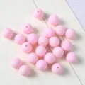 Perle rotonde in acrilico rosa macaron opaco per accessori gioielli fatti a mano - 10mm 50 Pezzi/Confezione / 13 Rosa Chiaro