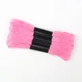 Pink 8m 6-strand polyester embroidery thread for cross-stitch and knitting - 5 Pcs Set / Pink