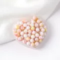 Acrylic double color cream AB beads, round loose spacer beads for DIY phone accessories. - Color 05 Style