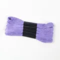 Soft light purple 6-strand polyester embroidery floss for cross stitch and sewing - 5 Pcs Set / Light Purple
