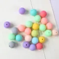 Perline tonde in acrilico opaco color macaron per gioielli fai-da-te e catene per cellulari - 6mm 100 Pz / 15 Colori Misti