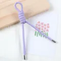 5mm pearl purple PU leather cord DIY handmade braided bag charm phone strap accessory - 1 Piece / Light Purple