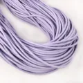Detailed view of light purple PU braided craft cord, soft and durable for DIY projects. - 2m / Purple (01#)