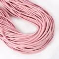 5mm pink PU braided cord round leather rope for DIY bracelets bag straps keychains - 2m / Pink (02#)