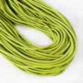 5mm PU braided leather cord, lime green round cotton core rope for DIY craft bag strap making. - 2m / Grass Green (04#)