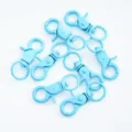 Blue metal lobster clasps snap hooks keychain DIY jewelry making accessories set. - 1 Piece / Bright yellow