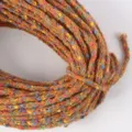 10mm herfst winter kleurrijke stippen mohair garen DIY breien handgemaakte sleutelhanger - 1m / Aardgeel