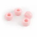 Perles pony en acrylique rose perles a grand trou pour fabrication de bijoux colliers bracelets - 50 Pièces/Pack (6x9mm) / Rose Clair