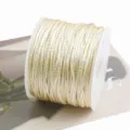 2mm gold thread jade cord for DIY handmade weaving Chinese knot string craft accessory spool. - 02# Apricot