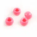 Perles tonneau en acrylique rose avec grands trous pour fabrication de bijoux et loisirs - 50 Pièces/Pack (6x9mm) / Rose foncé