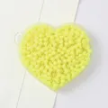 Perles rondes en acrylique jaune 3mm pour bijoux DIY dans un bac en cœur - 42 Jaune