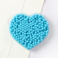 Perles rondes en acrylique bleu ciel pour la création de bijoux et accessoires DIY - 20 Bleu