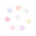 Acrylic crackle star beads colorful DIY jewelry making accessories for cute necklaces. - Crackled Small Domed Star / 30Pcs Pack