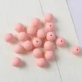 Perle rotonde in acrilico rosa opaco per la creazione di gioielli fai-da-te fatti a mano - 10mm 50 Pezzi/Confezione / 17 Rosa Arancio