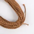 Hochfeste 5mm 7-adrige braune Paracord-Schnur mit weißen Akzenten für DIY-Flechten - 18# Erdgelb