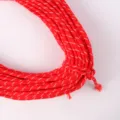 Hochwertige 5mm rote Paracord mit weißen reflektierenden Streifen für DIY Armbänder - 29# Rot