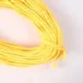 Hochwertiges gelb-weiß gemustertes 5 mm Siebenkern-Paracord für DIY-Armbänder - 36# Neongelb