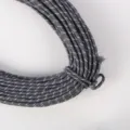 Stabile 5 mm grau-weiß gemusterte 7-adrige Paracord-Schnur für handgemachte DIY-Armbänder - 25# Grau