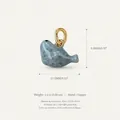Detailed seal animal charm in grey spotted finish with gold-toned copper ring accessory - Sea Lion Pendant (Pendant Only) / Gold