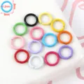 Colorful painted alloy jump rings for DIY jewelry making, ideal for connecting charms and keys. - Small Closed Jump Ring / 50g (Approx. 253 Pcs) / Multicolor