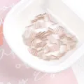 2x7mm silver-lined glass bugle beads for DIY handmade jewelry and sewing projects - 20g/Pack / Light Pink