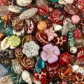Mixed baroque gold painted acrylic loose beads DIY handmade bracelet phone chain accessories - 100g (Approx. 90 Pcs) / 20 Dark Mixed Colors