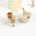 Ciondolo in acrilico conchiglia imitazione bordo dorato collana fai da te accessori - Conchiglia (30x23mm) / 1 Pezzo