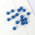 Blue ABS imitation pearl beads round loose beads for DIY handmade jewelry making bracelets necklaces - 6mm (Approx. 200 Pcs) / Royal Blue