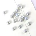 Grey ABS imitation pearl loose round beads for DIY jewelry making necklace craft parts - 6mm (Approx. 200 Pcs) / Silver