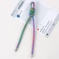 Irisierendes geflochtenes Leder Lanyard Schlüsselanhänger, farbiger Taschenschmuck Zubehör. - 07# Perlglanz-Multicolor