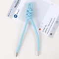 Hellblaue Leder geflochtene Knoten Tasche Anhänger und Schlüsselanhänger für stilvolle Handtaschen. - 25# Blau