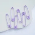 Colorful metal safety pins 31/36mm DIY craft jewelry accessories garment pins purple set - 31mm (50 Pcs) / Purple