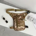 Tactical digital camouflage leg bag for hiking and outdoor sports - Jungle Camouflage
