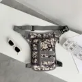 Tactical digital camouflage leg bag for outdoor cycling, hiking, and motorcycling - Digital Camouflage