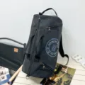 Professional black canvas barrel sports travel bag for gym and outdoor travel use - Black