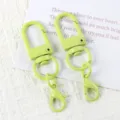 Colorful painted U-shaped swivel keychain and 14mm lobster clasp DIY jewelry making accessories. - 01# Fruit Green