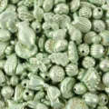 Mixed baroque gold-painted acrylic loose beads DIY shaped bracelet phone charm accessories - 24 Solid Green Color
