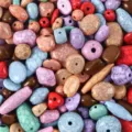 Colorful acrylic baroque loose beads mix shapes DIY handmade jewelry bracelet accessories - 26 Crackle Mixed Colors
