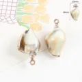 Estilo océano concha acrílico bañado en oro DIY colgante collar accesorio de joyería - Caracola (34x20mm) / 1 Pieza
