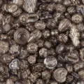 Mixed baroque gold-painted acrylic loose beads, ideal for DIY bracelets and jewelry accessories. - Gray