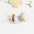 Ciondolo conchiglia acrilico perline imitazione lumaca di mare DIY gioielli parti fai da te - Conchiglia (19x12mm) / 5 Pezzi