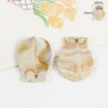 Piondente conchiglia acrilico collana DIY accessori abbigliamento texture marmo 1pz - Guscio (29x24mm) / 5 Pezzi