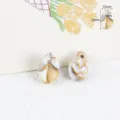 Ciondolo conchiglia in acrilico DIY per creazione di gioielli collana accessorio - Conchiglia (18x12mm) / 5 Pezzi
