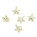 Golden alloy star charms with sparkly rhinestones for DIY jewelry making accessories - Rhinestone Five-Pointed Star Pendant (FL0469)