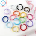 Anillos abiertos de aleación colorida para bisutería DIY, diámetro de 10mm, alambre de 1.2mm. - Anillo Abierto Grande / 50g (Aprox. 204 Pzas) / Multicolor
